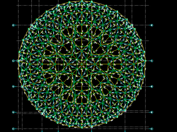 苏州明光正元广场圆形网架