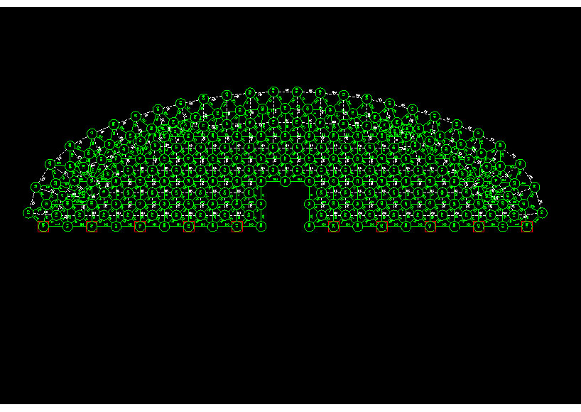 苏州锡林浩特91跨，1000米长干煤棚网架设计